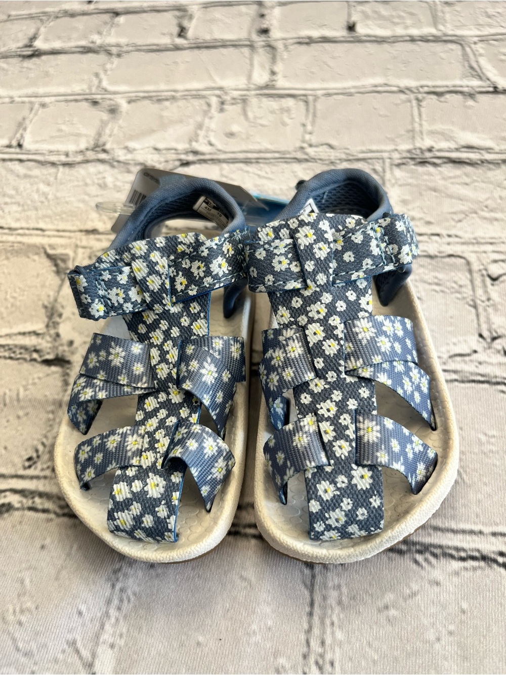 Carter's Blue Floral Strap Kids Sandals